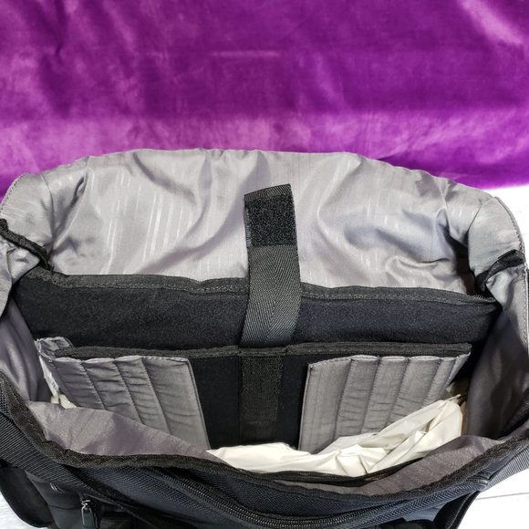 NWT Samsonite Perfect Fit Laptop Computer Messenger Travel Bag Black - Picture 8 of 16